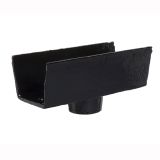 100 x 75mm (4"x3") Hargreaves Foundry Cast Iron Box 65mm Running Outlet - Pre-Painted Black - from Rainclear Systems