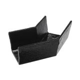 100 x 75mm (4"x3") Hargreaves Foundry Cast Iron Box Obtuse Angle - Pre-Painted Black - from Rainclear Systems