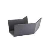 100 x 75mm (4"x3") Hargreaves Foundry Cast Iron Box Obtuse Angle - Pre-Painted Black - from Rainclear Systems