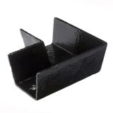 100 x 75mm (4"x3") Hargreaves Foundry Cast Iron Box Square Angle - Pre-Painted Black - from Rainclear Systems