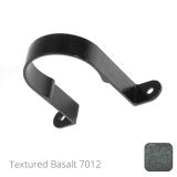 100mm (4") Aluminium Downpipe Clip - Textured Basalt Grey RAL 7012 - from Rainclear Systems