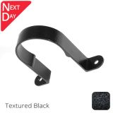 100mm (4") Aluminium Downpipe Clip - Textured Black