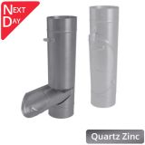 100mm Natural Zinc Downpipe Divertor