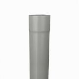 100mm RAL 9007 'Grey Aluminium' Galvanised Steel Downpipe 3m Length