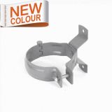 100mm RAL 9007 'Grey Aluminium' Galvanised Steel Downpipe Bracket