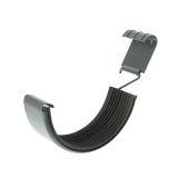 115mm Half Round Anthracite Grey Galvanised Steel Gutter Union