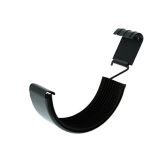 115mm Half Round Black Coated Galvanised Steel Gutter Union