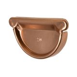 115mm Half Round Copper Gutter Stop End