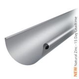 150mm Half Round Natural Zinc Gutter 3m Length