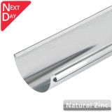 150mm Half Round Natural Zinc Gutter 3m Length