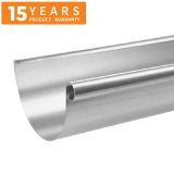 125mm Half Round Galvanised Steel Gutter 3m Length - 15 years Product Warranty