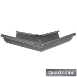 125mm Half Round Quartz Zinc 90 Degree External Gutter Angle  - buy online from Rainclear Systems