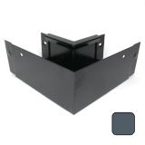 125x100mm Aluminium Joggle Box 90 Degree External Gutter Angle - RAL 7016M Anthracite Grey 