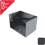 125x100mm Aluminium Joggle Box Right Hand Stopend - RAL 7016M Anthracite Grey 