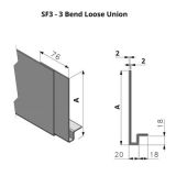 145-244mm SF3 Profile Skyline Aluminium Fascia - Loose Union Clip