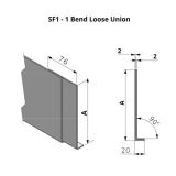 201-300mm SF1 Profile Skyline Aluminium Fascia - Loose Union Clip