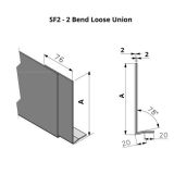 262-360mm SF2 Profile Skyline Aluminium Fascia - Loose Union Clip