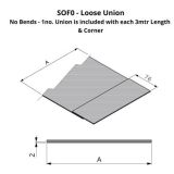 301-400mm SOF0 Profile Skyline Aluminium Soffit - Loose Union Clip