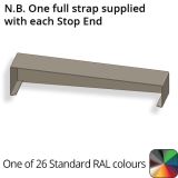 362mm  Aluminium Sloping Coping (Suitable for 271-300mm Wall) - Left-hand Stop End - RAL 7016 Anthracite Grey