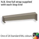 362mm  Aluminium Sloping Coping (Suitable for 271-300mm Wall) - Right-hand Stop End - RAL 7016 Anthracite Grey