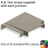 422mm  Aluminium Sloping Coping (Suitable for 331-360mm Wall) - Left-hand T Junction - RAL 7016 Anthracite Grey