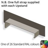 422mm  Aluminium Sloping Coping (Suitable for 331-360mm Wall) - Left-hand Upstand - RAL 7016 Anthracite Grey