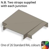 422mm  Aluminium Sloping Coping (Suitable for 331-360mm Wall) - Right-hand T Junction - RAL 7016 Anthracite Grey