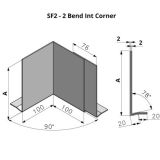 461-560mm SF2 Profile Skyline Aluminium Fascia - Internal Corner