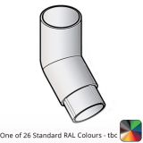 63mm (2.5") Flushjoint Aluminium Downpipe 135 Degree Bend - One of 26 Standard Matt RAL colours TBC 