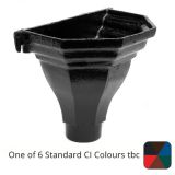 65mm (2.5") Cast Iron Fluted Flat Back Hopper - One of 6 CI Standard RAL Colours TBC