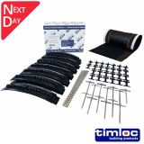 6m Roll Out Dry Fix Ridge Kit - Black