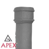 75mm (3") x 1.83m Cast Iron Downpipe without Ears - Primed