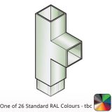 75x75mm Flushjoint Aluminium Square Downpipe Branch 92.5 Degree - One of 26 Standard Matt RAL colours TBC