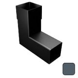 76mm Swaged Aluminium Square 92.5D BEND PPC   - 7016M Anthracite Grey