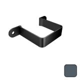 76mm Swaged Aluminium Square FLUSH FIT PIPE CLIP PPC - 7016M Anthracite Grey