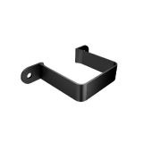 76mm Swaged Aluminium Square FLUSH FIT PIPE CLIP PPC - Matt Black