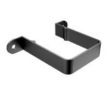 76mm Swaged Aluminium Square STAND OFF PIPE CLIP 30MM PPC - Matt Black