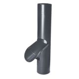 80mm Anthracite Grey Coated Galvanised Steel Access Pipe