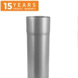 80mm Galvanised Steel Downpipe 3m Length - 15 years Product Warranty