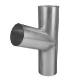 80mm Galvanised Steel Downpipe 70Ã‚Âº Branch