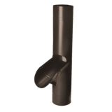 80mm Sepia Brown Coated Galvanised Steel Access Pipe