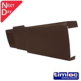 Dry Fix Verge for Profiled Tile Left Hand Unit - Brown