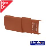 Dry Fix Verge for Profiled Tile Right Hand Unit - Terracotta