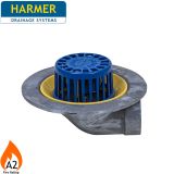 Harmer AV290 Aluminium Dome Grate Flat Roof Outlet with 90 Degree 50mm (2") BSPT Thread