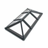 Rainclear roof lantern to suit finished external kerb size 3000 x 1500mm - 9005M Black frame with soft tone neutral double glazed glass