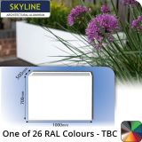 Skyline Aluminium Planter 500w x 700h x 1m - One of 26 Standard Matt RAL colours TBC - Buy online from Rainclear Systems