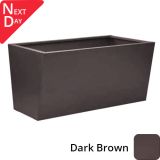 Valenta Aluminium Raised Bed / Planter - 1500x900x800mm - Dark Brown - next day delivery