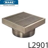 L2901 Grate - Stainless Steel Grade 304 - Satin Finish - 4" NPSM - STREAMLINE GRATINGS - 150 sq