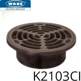 K2103CI Grate - Cast Iron Sherardized  4" NPSM - 155mm dia