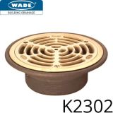 K2302 Grate - Nickel Bronze - Circular Grate - 4" NPSM - 176mm dia